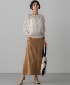 23区 S シアーギャザープルオーバー ニット