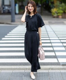 ANY SIS 【接触冷感・吸水速乾・UVカット】サラキレイ スキッパー ブラウス