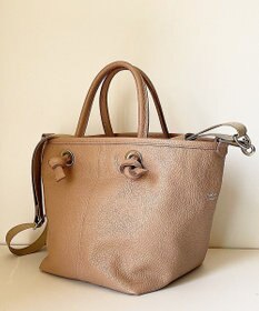 Hekhèr Le Style de Vie 【日本製 / 2WAY】シュリンクレザー ノットハンドバッグ