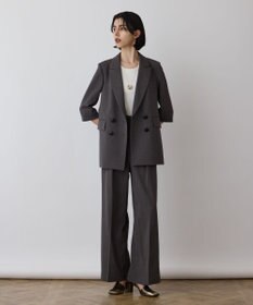 GRACE CONTINENTAL スラブストレッチタックパンツ