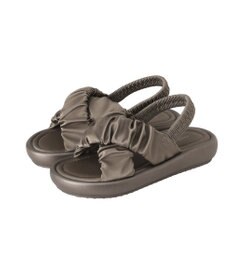 earth music&ecology ギャザークロスサンダル