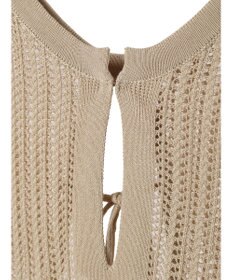 Green Parks 前後２Ｗａｙ　透かし柄ニットワンピース