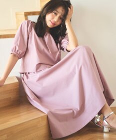 Feroux 【洗える】パフスリーブセット アップ