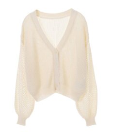 earth music&ecology メッシュカーディガン