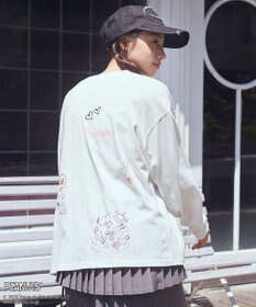 earth music&ecology 【綿100％】ＰＥＡＮＵＴＳ／ｅａｒｔｈ　マルチカラーアートロンＴ