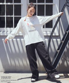 earth music&ecology 【綿100％】ＰＥＡＮＵＴＳ／ｅａｒｔｈ　マルチカラーアートロンＴ