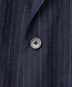 JOSEPH ABBOUD 【清涼/軽量/ストレッチ】ミックスリネンストライプジャケット