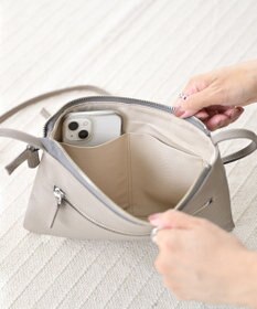 Hekhèr Le Style de Vie 新色追加【日本製】シュリンクレザー スクエアショルダーバッグ