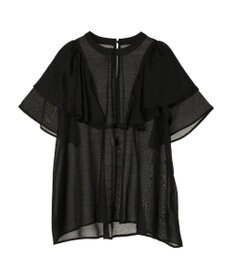 AMERICAN HOLIC 接触冷感シアーフリルブラウス