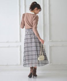 Feroux 配色襟パワショル ニット