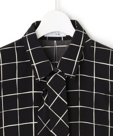 ICB L 【30th ANNIVERSARY】 ウィンドウペンプリント シャツワンピース