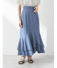 earth music&ecology チューリップヘムティアードスカート