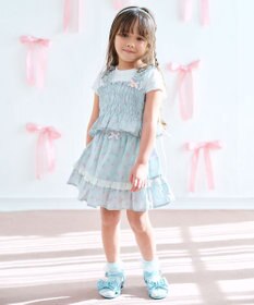 ANY KIDS リボン ヒールサンダル