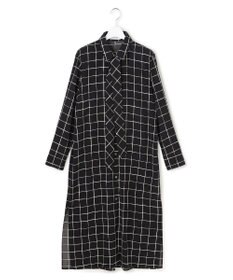 ICB L 【30th ANNIVERSARY】 ウィンドウペンプリント シャツワンピース