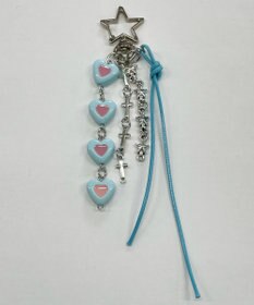 WEGO 4連カラーハートキーホルダー