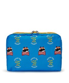 LeSportsac EXTRA LARGE RECTANGULAR COSMETIC/プリングルズブルーエクストラレクタンギュラーコスメティック