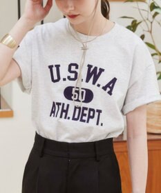 WEGO 【ANGIE VINTAGE】カレッジロゴプリントTee