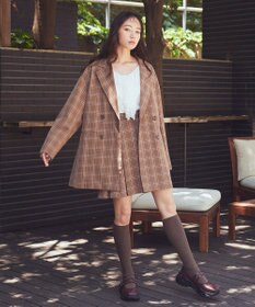 earth music&ecology 【セットアップ可】ビット付きミニスカート