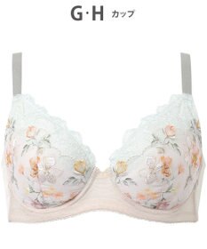 WACOAL 【小さく見せるブラ】 レーシィ ブラジャー 着やせ効果 コンパクトにメイク バストの突出をおさえる 背中の段差を軽減 大きいサイズ レディース BRB453 /ワコール