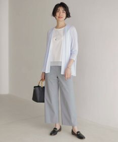 J.PRESS LADIES 【セットアップ対応・洗える・撥水】コットンFITTY ストレート パンツ