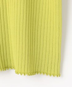 ANY L ポイントシアーリブニット