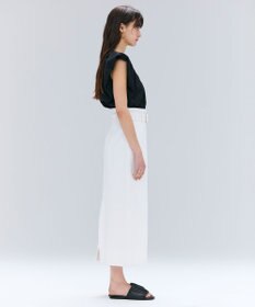 BEIGE， 【洗える・Oggi ８月号掲載】NAVIGLIO / ベルト付きハイウエストデニムスカート