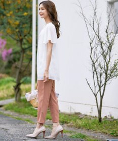 Tiaclasse 【洗える】幅広く活躍が期待できるドロストパンツ