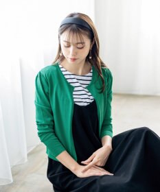 Tiaclasse 【洗える】長袖サマーニットカーディガン