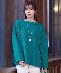 Tiaclasse 【洗える】軽量ワイドスリーブニット