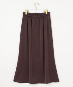 ANY SIS 【洗える】ダルサテンナロー スカート