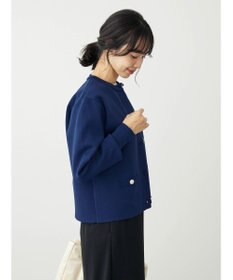 Green Parks ゴールド釦ボックス型カーディガン