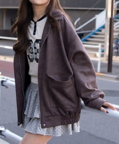 WEGO スウェードポンチジャケット