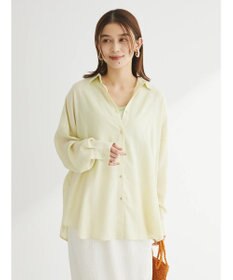 Green Parks リネンレーヨン２ｗａｙシャツ