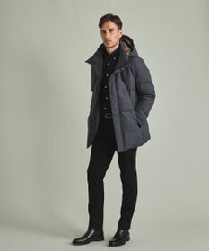 GOTAIRIKU 【仕事で着用可】MINOTECH メランジラミネート ダウンコート(23年モデル)