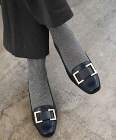 Pointer 日本製 本革バックルパンプス