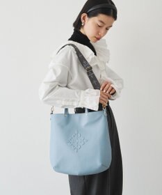 russet スリム2WAYトートバッグ <エンボスモノグラム>(CE-1611)