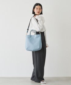 russet スリム2WAYトートバッグ <エンボスモノグラム>(CE-1611)