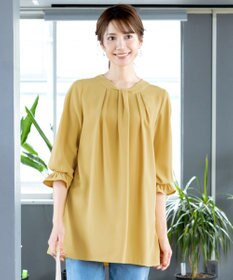 Tiaclasse L 【洗える】ボウタイ風チュニック