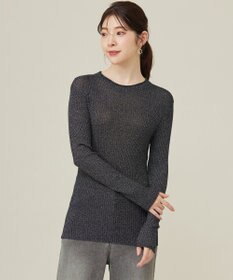 ANY SIS 【洗える】ラメシアーリブ ニット