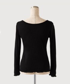 TOQUE 〈大草直子さんアドバイザー〉【天然素材】アルパカシルクリブ ロングT