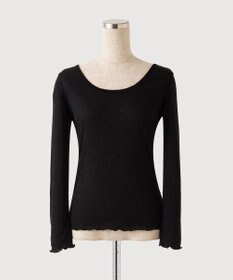 TOQUE 〈大草直子さんアドバイザー〉【天然素材】アルパカシルクリブ ロングT