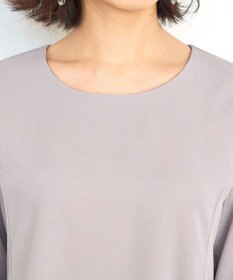 Tiaclasse L 【小倉優子さん着用・選べる袖TYPE・洗える】バックフレアチュニック