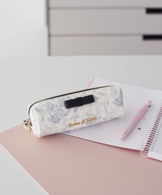 Maison de FLEUR フラワーガーデン柄合皮ロングポーチ