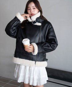 WEGO 【25年秋冬新作】フェイクムートンボアジャケット