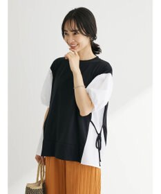 Green Parks 布帛ドッキング脇リボンプルオーバー