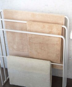 tower 横から掛けられるバスタオルハンガー 3連 タワー ホワイト