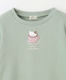 ANY KIDS 【春まで主役】アニマル発泡プリントトレーナー