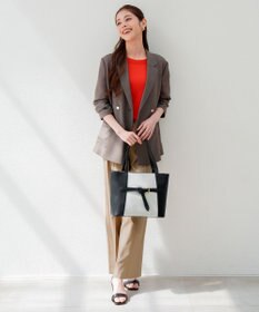 ANY SIS キャンバスコンビトート バッグ