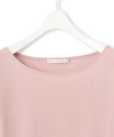 ICB L 【洗える】リヨセルカシミヤスムース ボートネックカットソー