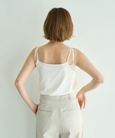 YECCA VECCA ボートネックサテンキャミ